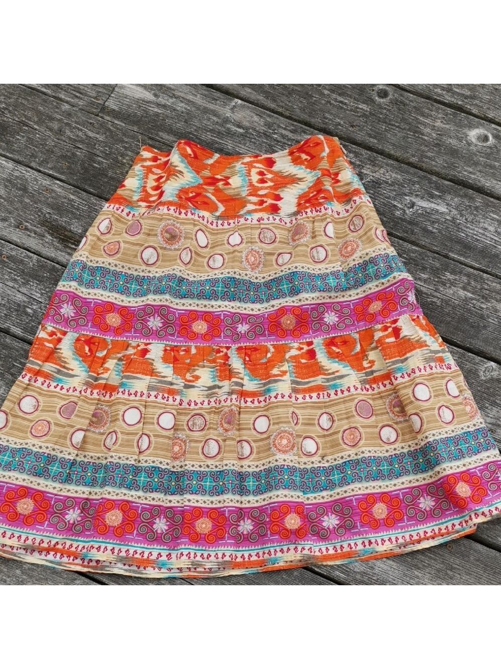 Evan-Picone Petite Boho Cottagecore Prairiecore A line Midi Length. Size 10P